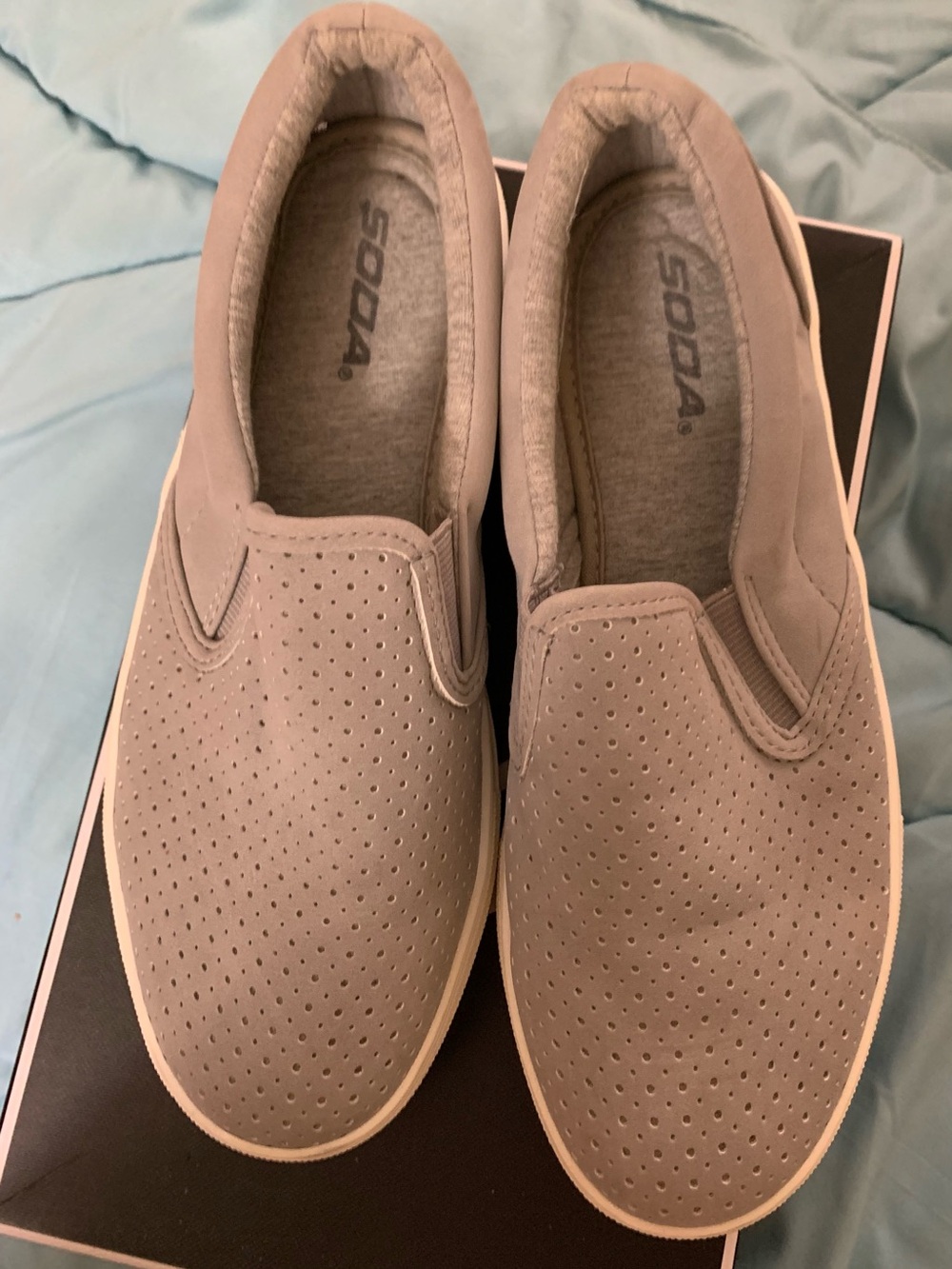Soda Slip-On Casual loafers in Light Gray